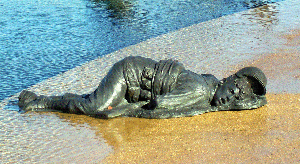 Soldier on the Beach